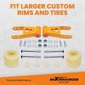 Set of 2 Front 3'' + Rear 2'' Lift Kits for Jeep Cherokee XJ (1984–2001)