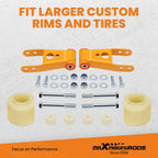 Set of 2 Front 3'' + Rear 2'' Lift Kits for Jeep Cherokee XJ (1984–2001)
