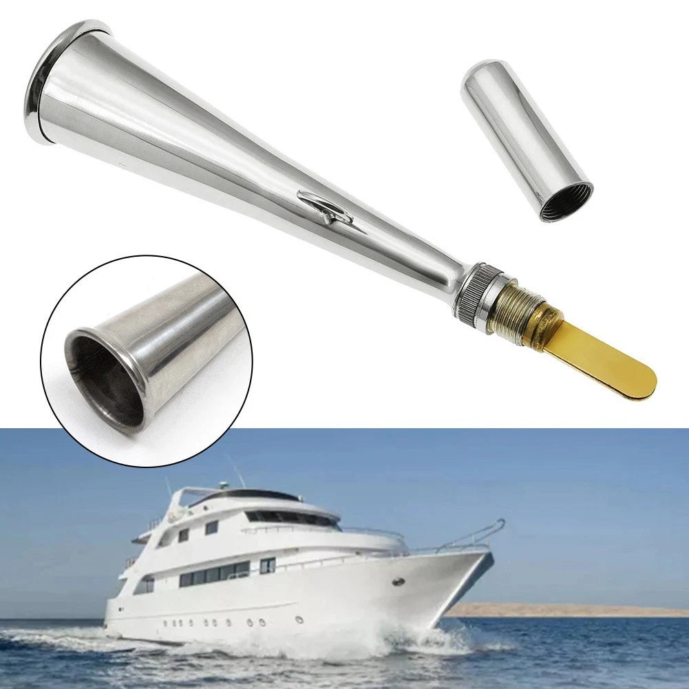 Handheld Fog Horn for Marine Safety (Stainless Steel)