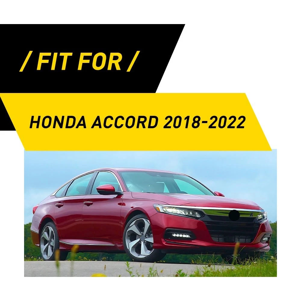 Carbon Fiber ABS Dashboard Air Vent Outlet Cover Trim for Honda Accord (2018–2022)