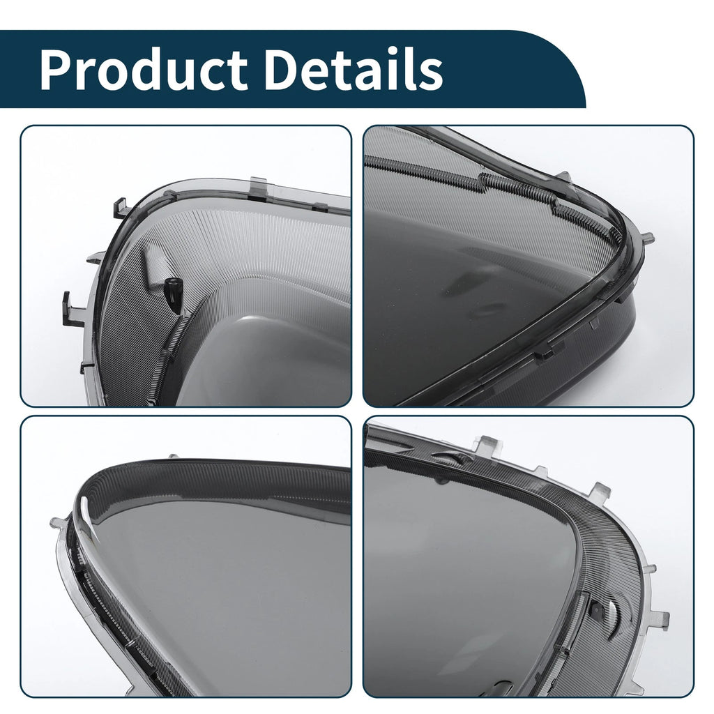 Set of 2 Headlight Lens Covers for Chevy Corvette C6 (2005–2013) Smoked
