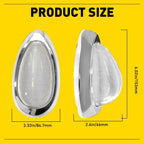 2X Clear Lens Amber LED Side Marker Light for Freightliner Century Columbia (1996–2009)