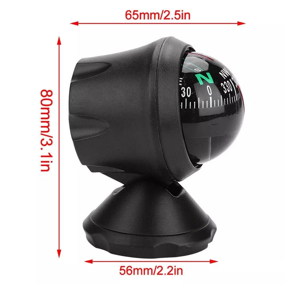 Outdoor Compass for Cars, Boats, Trucks - Easy Installation