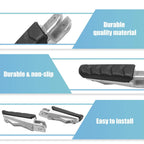 1 Pair 8mm Aluminum Aolly Footrest Footpeg for BMW Black