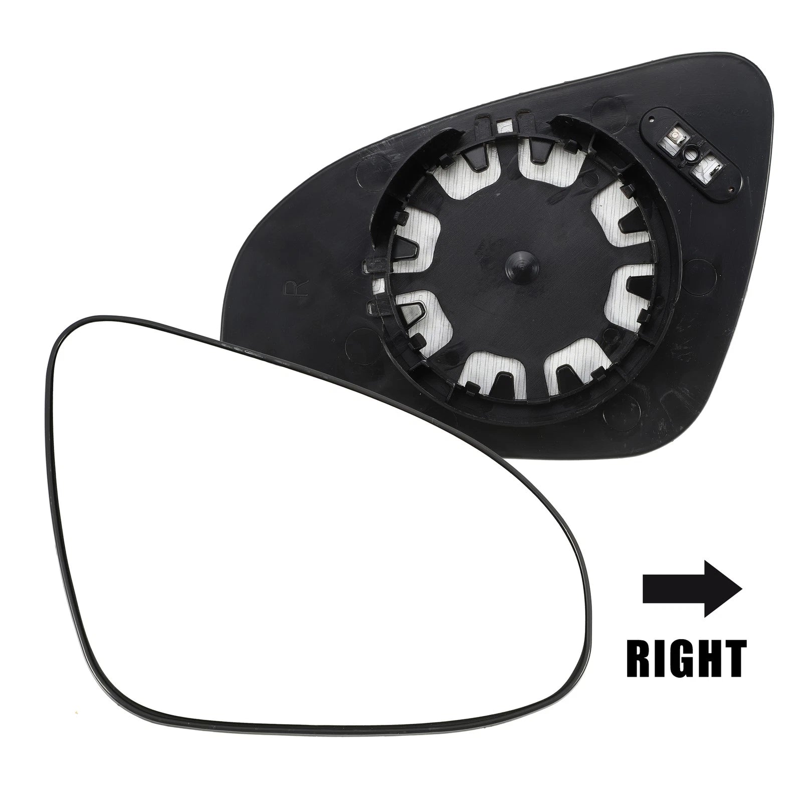 Heated Right Side Mirror Glass for Toyota Yaris (2010–2012) No. 879080D600