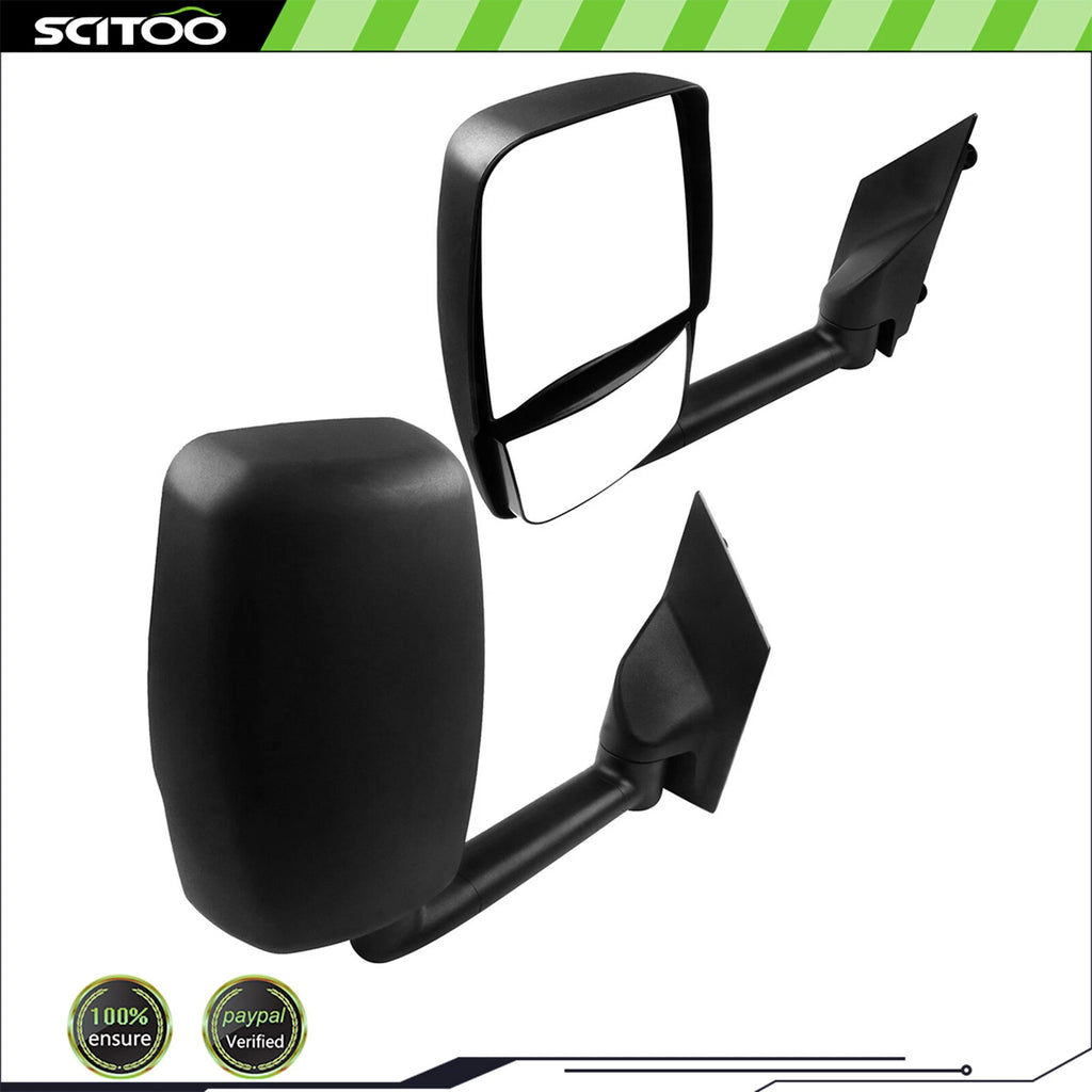 Pair Side View Mirrors for Chevy Express Savana (2003–2018) Black