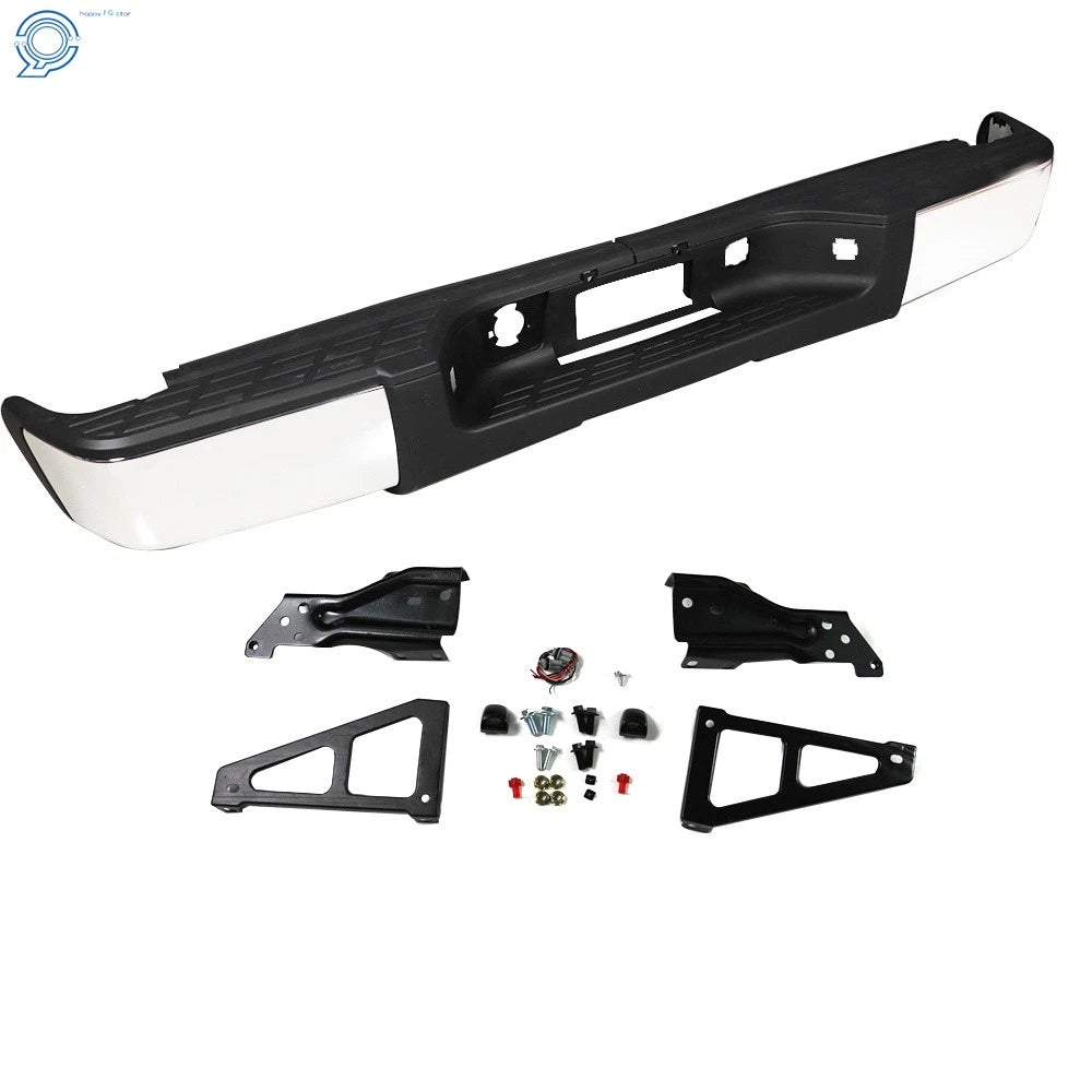 Chrome Rear Bumper Step Assembly for Chevy Silverado 1500 Sierra (2007-2013)