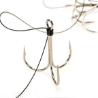 Treble Hook Rig for Saltwater Fishing (Barbed Points)