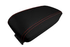 Carbon Fiber Console Lid Cover for Toyota Corolla (2014–2019) Red Stitch
