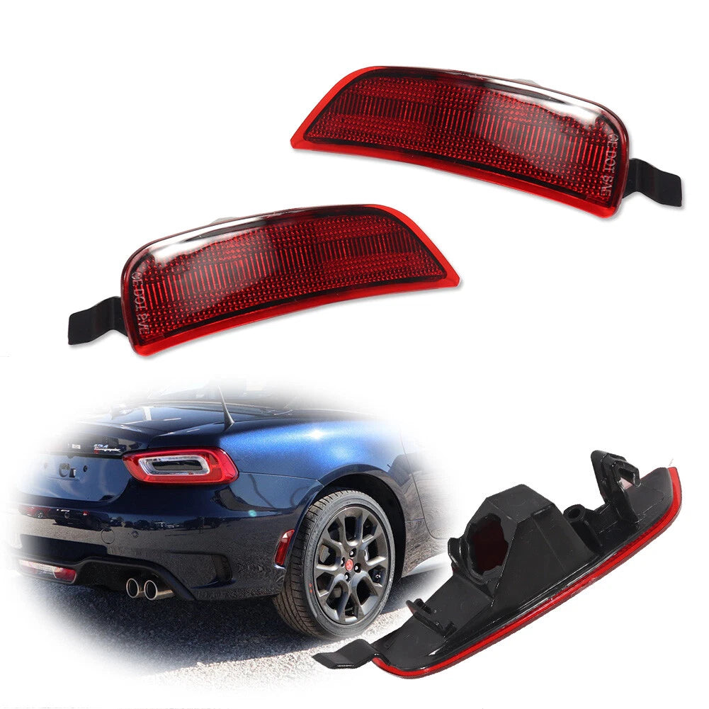 2X Red Rear Fender Side Marker Light Housing Covers for Mazda MX-5 Miata