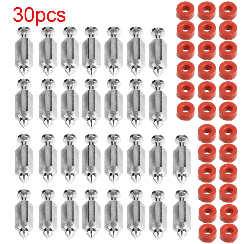 30pcs Carburetor Valve Needle Seat Kit for Briggs & Stratton (398188)
