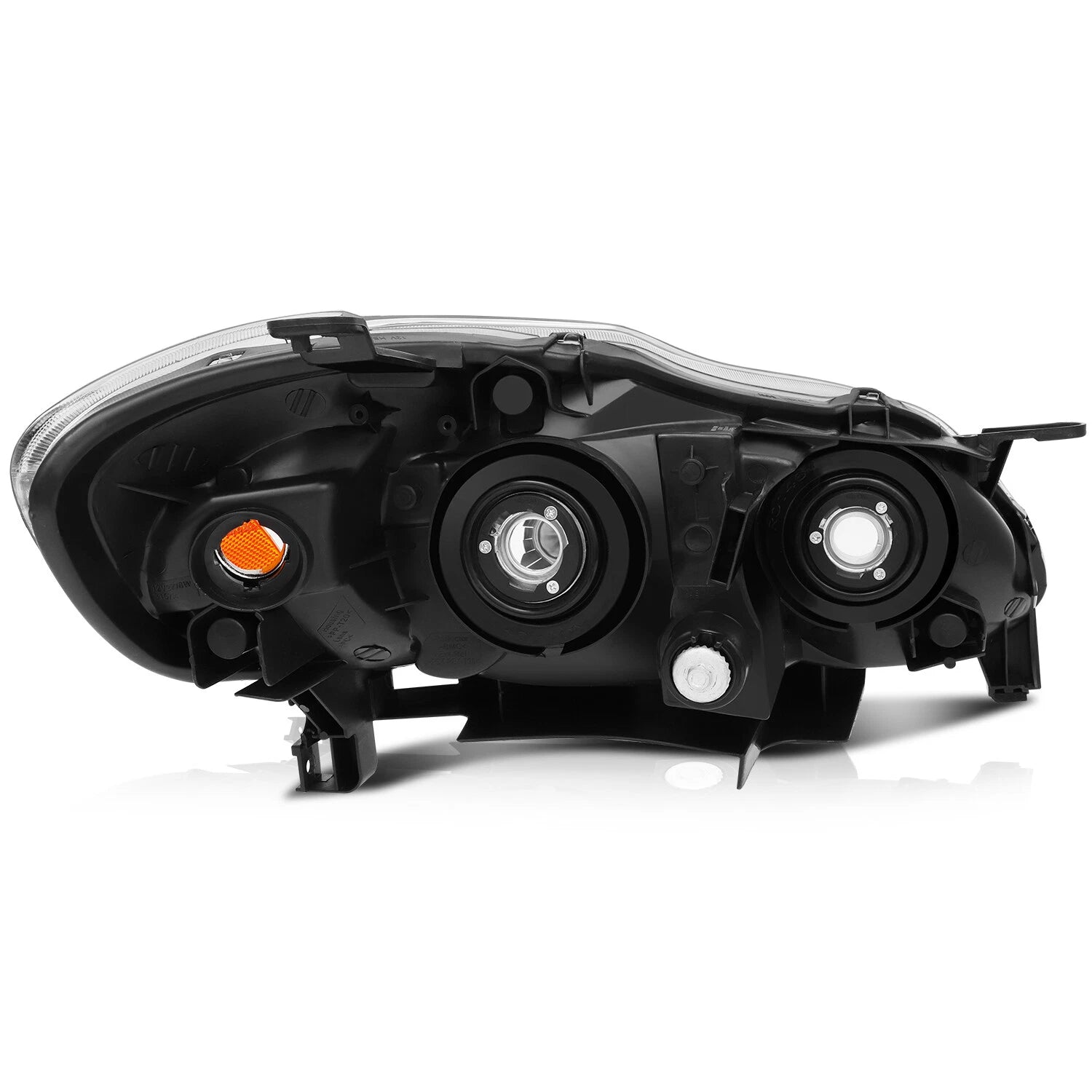 Set of 2 Headlight Assemblies for Toyota Corolla (2003-2008) Chrome
