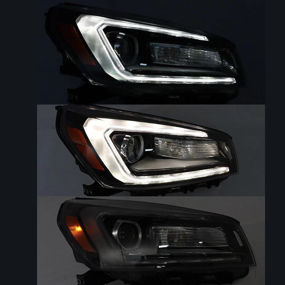 Halogen Projector Headlight for GMC Acadia (2013–2016) Black Right Side