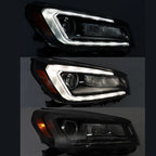 Halogen Projector Headlight for GMC Acadia (2013–2016) Black Right Side