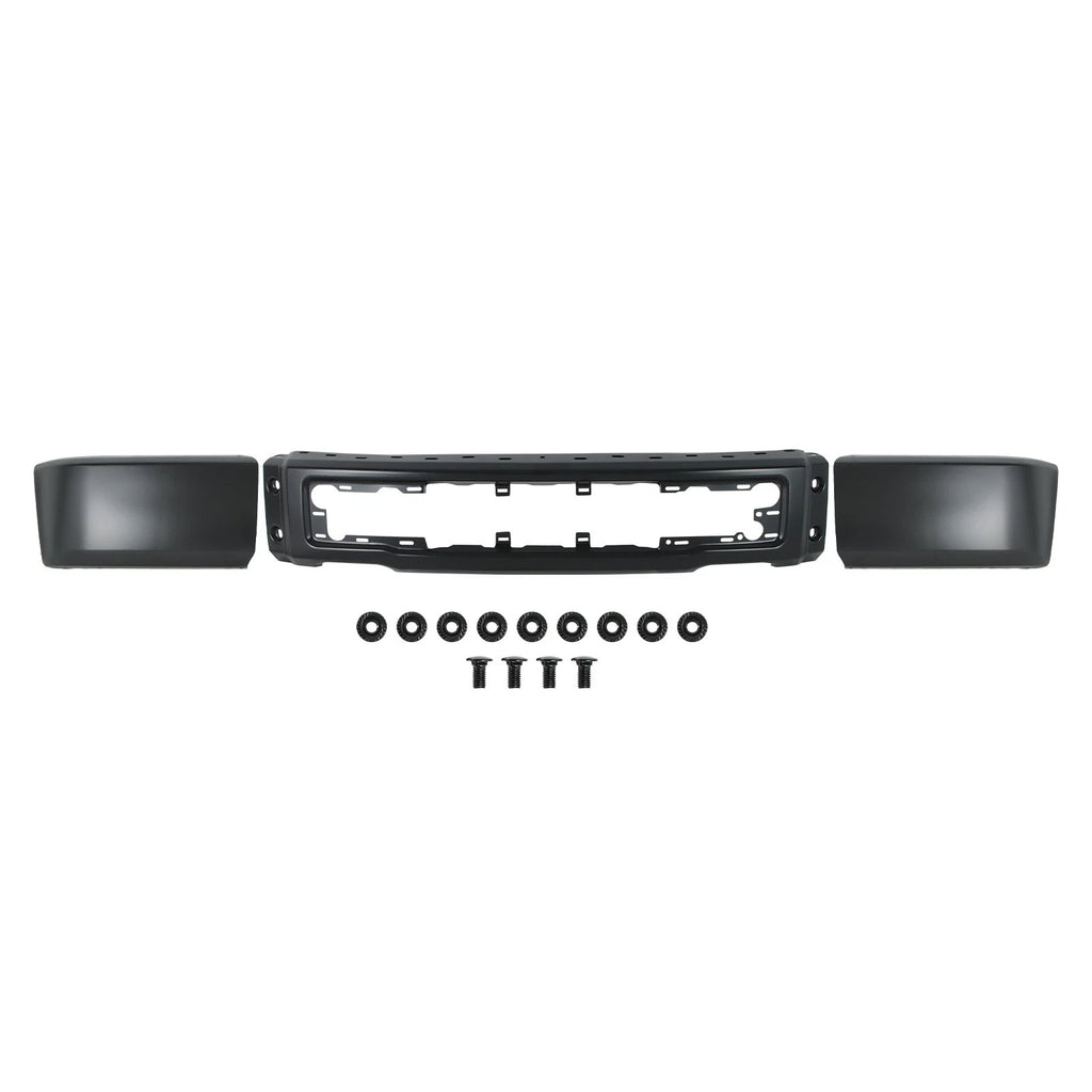 Black Steel Front Bumper Face Bar for Ford F-150 (2015–2017)
