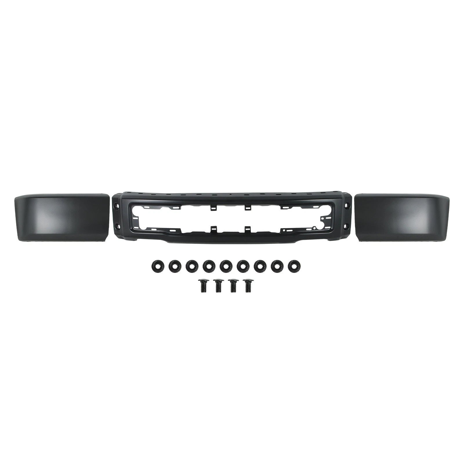 Black Steel Front Bumper Face Bar for Ford F-150 (2015–2017)