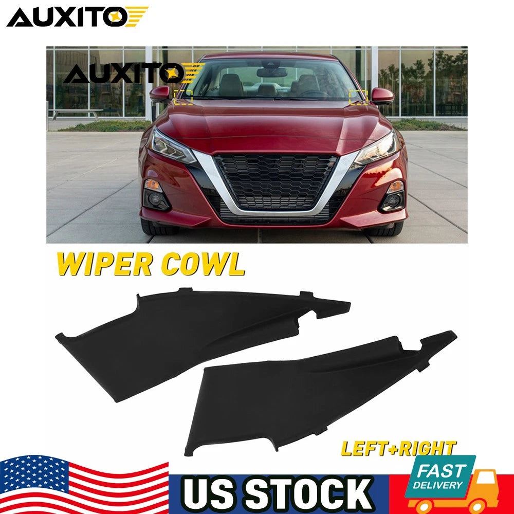 2pcs Windshield Wiper Side Cowl Extension Trim for Nissan Altima (2019–2021)
