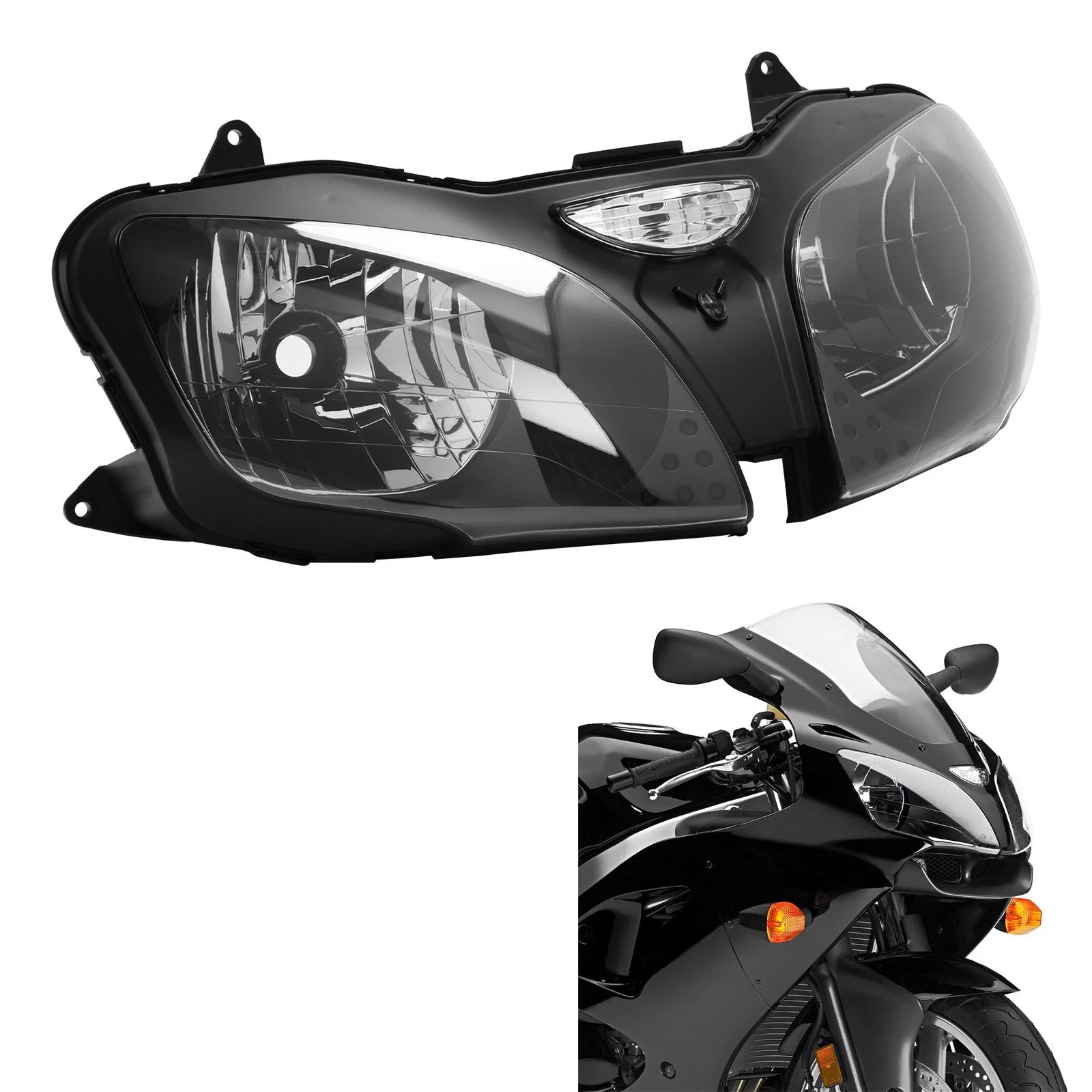 Front Headlamp for Kawasaki Ninja ZX-6R (2000–2002), ZX9R (2000–2003)