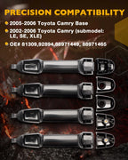8X Door Handle Set for Toyota Camry (2002–2006) 69211AA020C0 83913