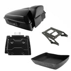 Black Chopped Trunk Backrest Mount for Harley CVO Street Road Glide (2014–2026)