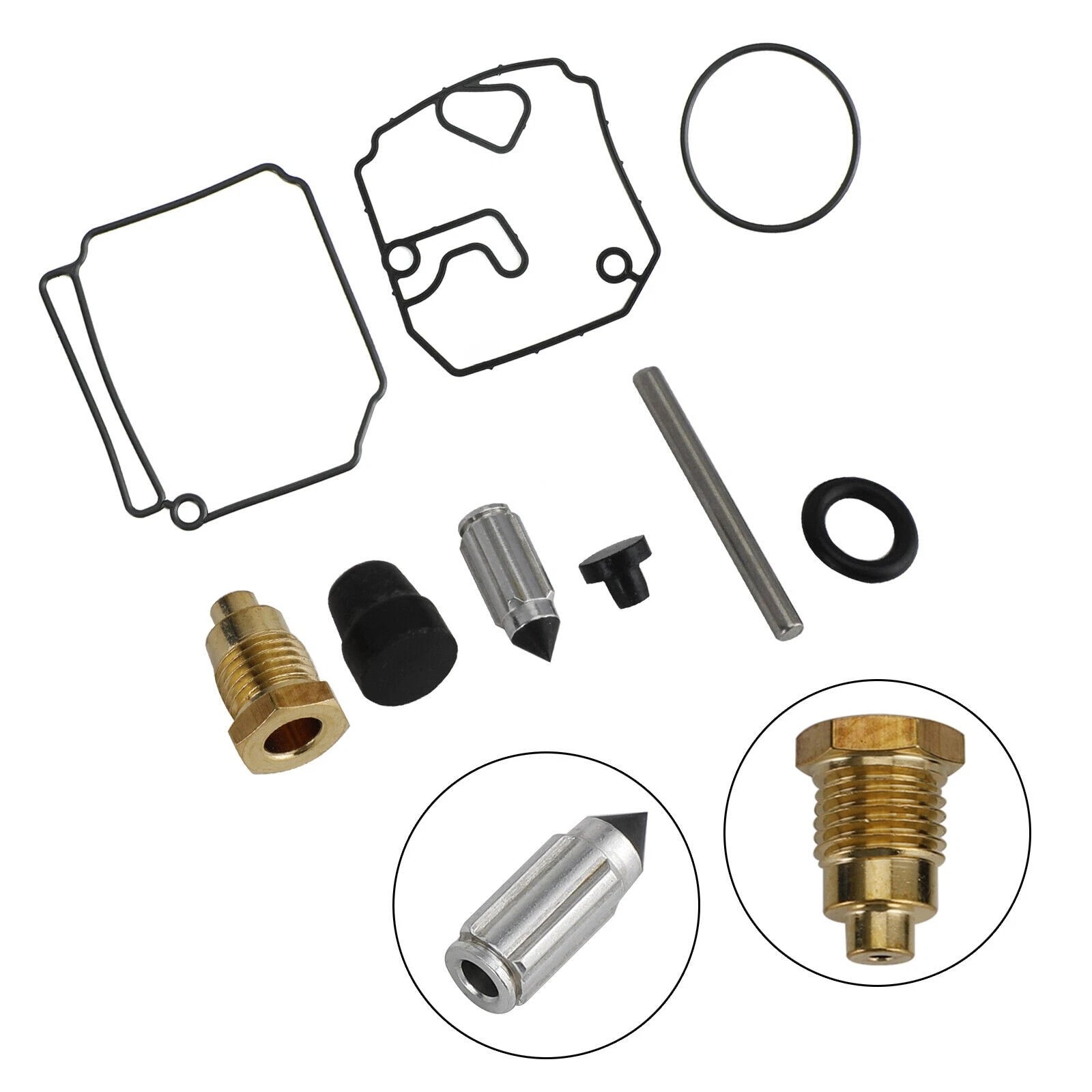 3Pcs Carburetor Repair Kit 6H1-W0093-10-00 for Yamaha 75 80 90 HP (2Str)