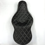 2-up Diamond Stitch Leather Seat for Harley XL883N XL883L XL883X (2005–2013)