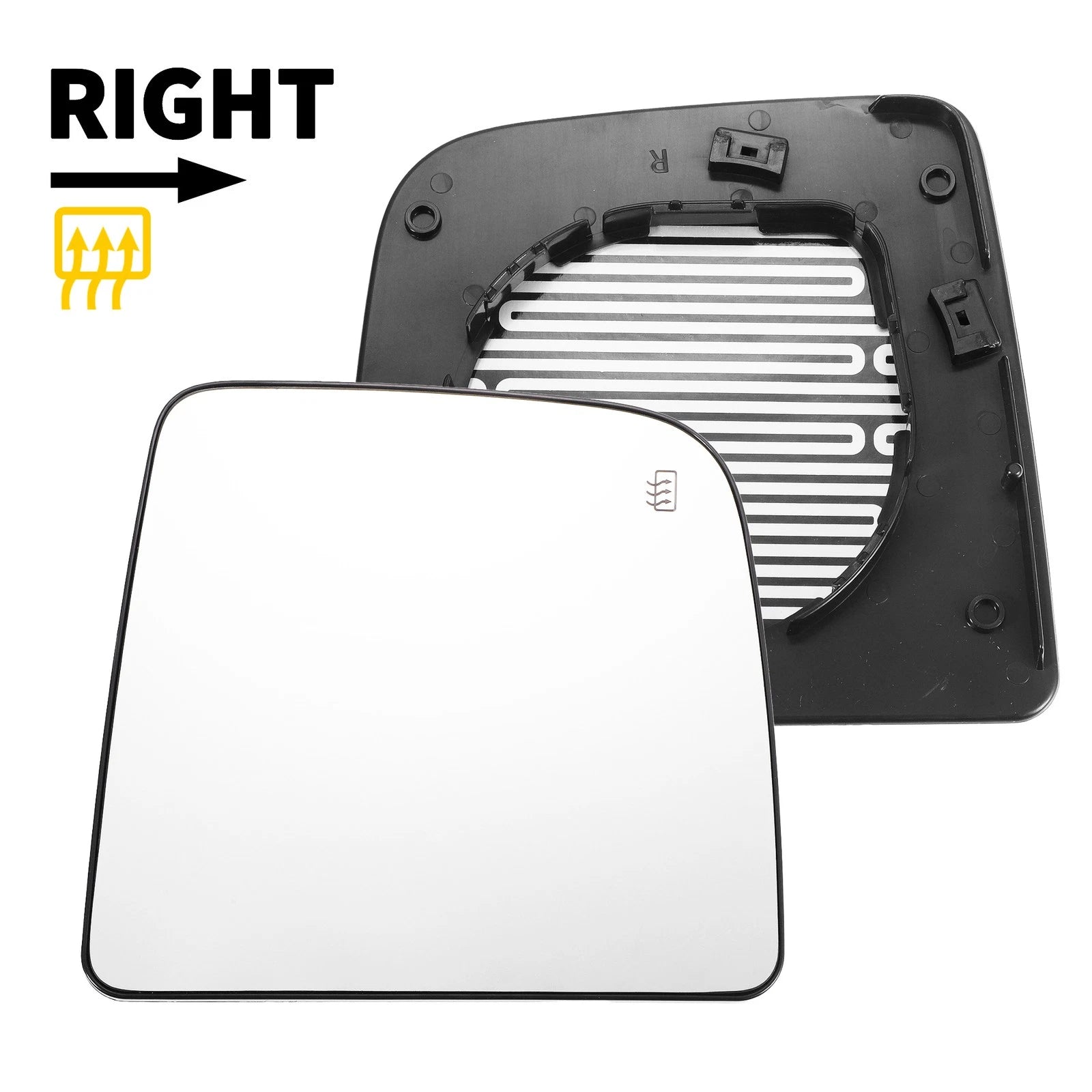Right Upper Side Heated Mirror Glass for Nissan Titan (2004–2015)