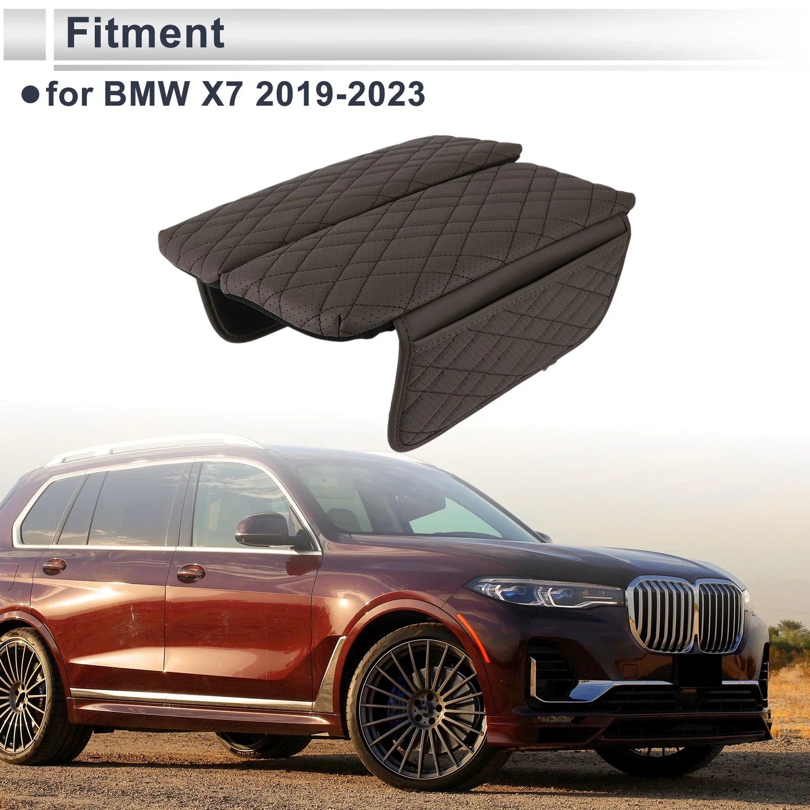 Center Console Cover with Storage Bag for BMW X7 (2019-2023)
