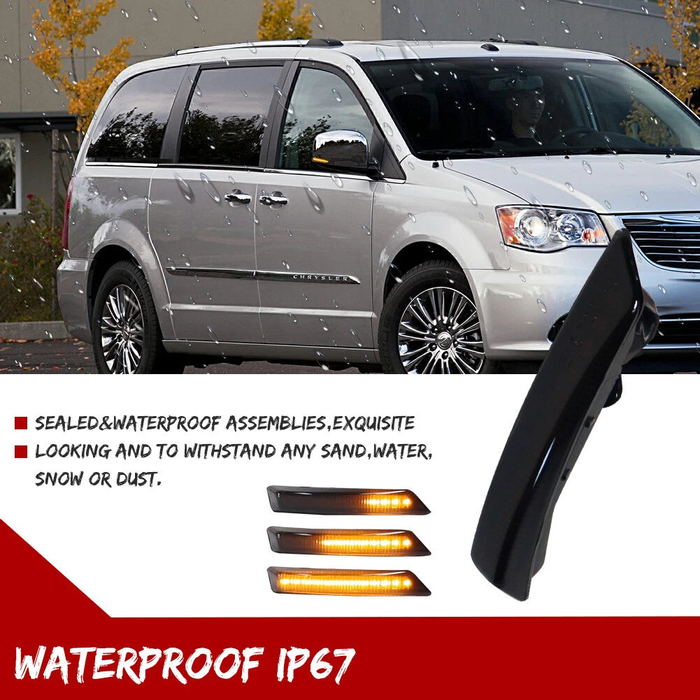 Sequential LED Side Mirror Blinker for Dodge Grand Caravan (2008–2020)