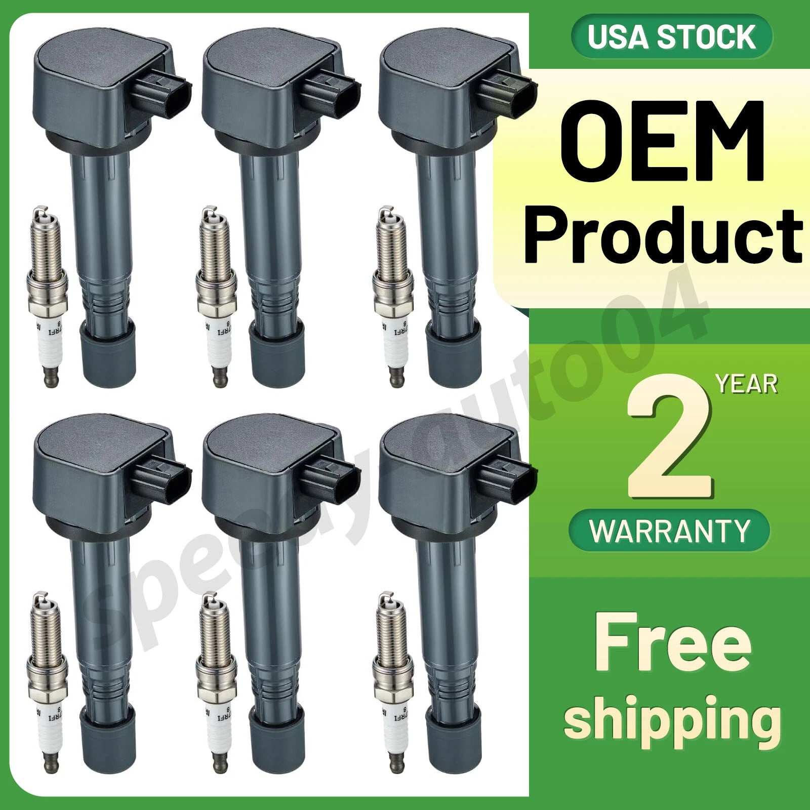 Ignition Coil and Spark Plug for Honda Ridgeline 3.5L (2009–2014)