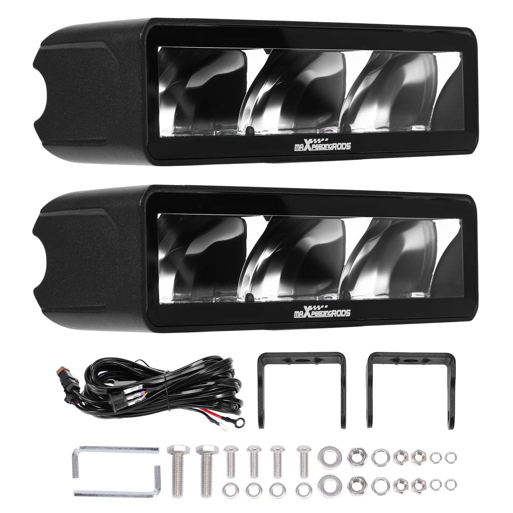6-Inch 60W LED Off-Road Light Bar Spot Beam for Truck SUV ATV (2019–2024)