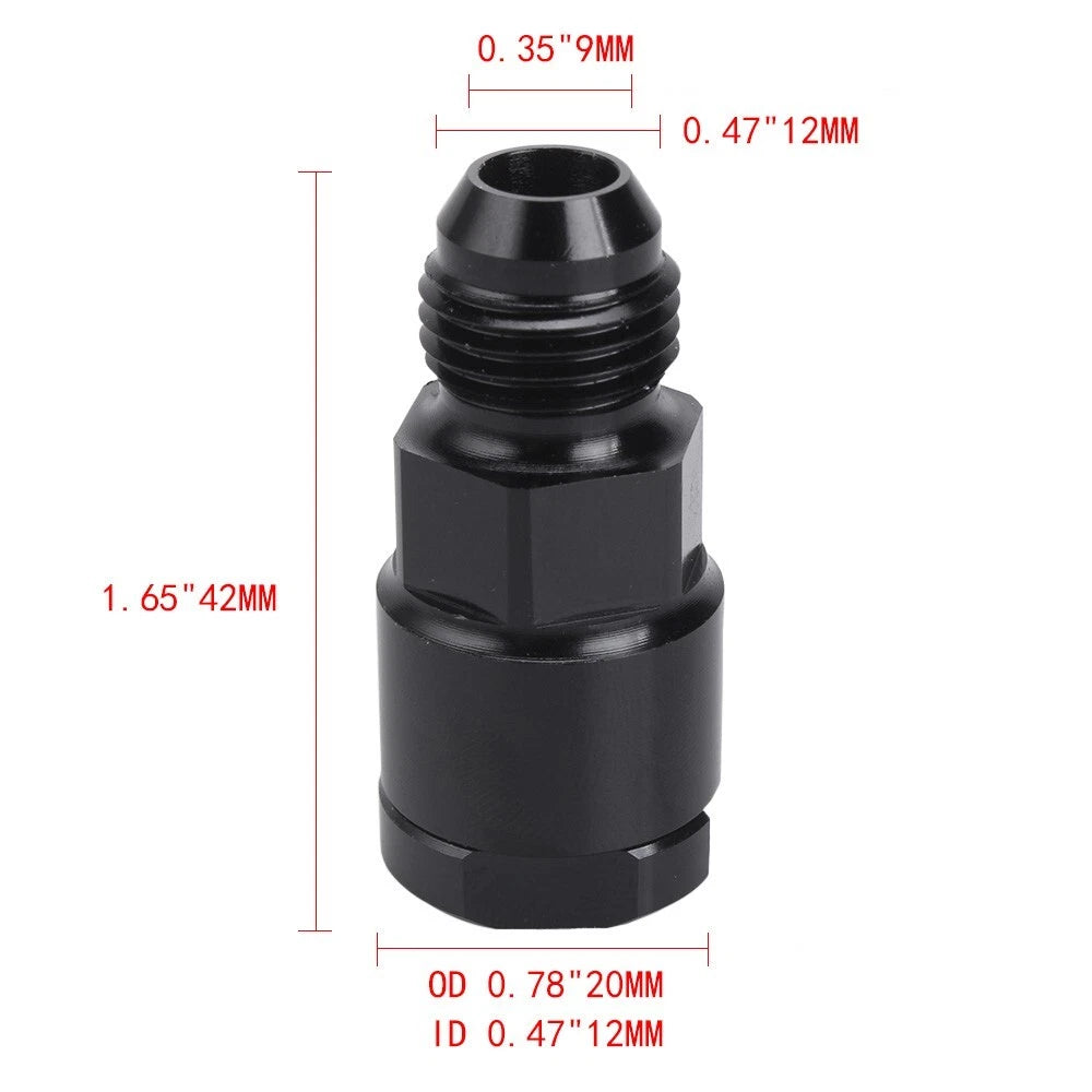 2X 6AN AN6 Fuel Adapter Fitting to 5/16 Quick Connect for EFI Female LS
