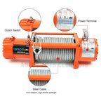 Electric Recovery Winch 13500LBS for Truck Trailer SUV (Off Road)