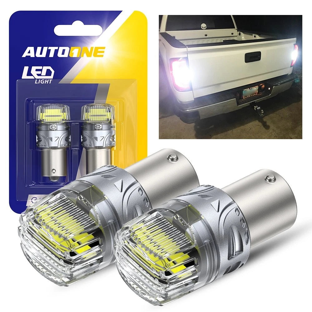 2X 1156 7506 LED Reverse Backup Light Bulbs for Autoone (Canbus Error Free)