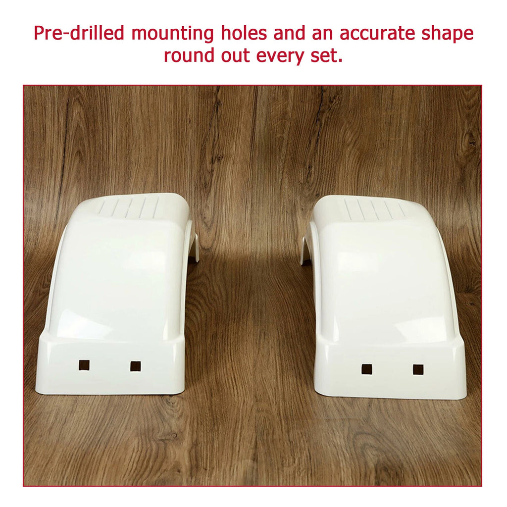 Pair of Trailer Fenders for Single-Axle (8"-12" Wheels)