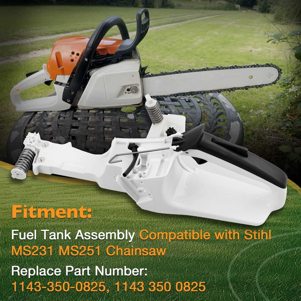 Chainsaw Fuel Gas Tank Rear Handle Assembly for Stihl MS231 MS251 (2011–2023) 1143-350-0825