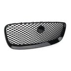 Gloss Black Front Upper Mesh Grille for Jaguar F-PACE (2016–2019)