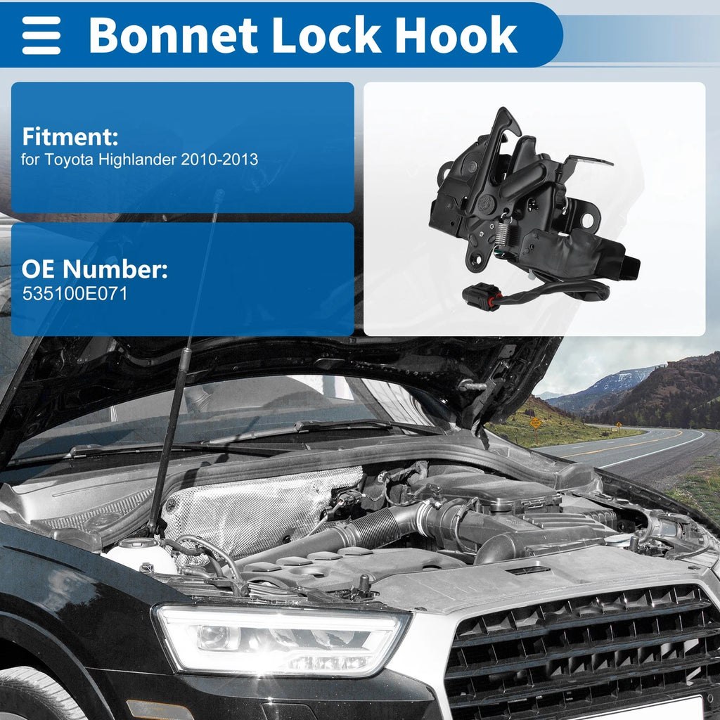 Hood Latch Assembly for Toyota Highlander (2010–2013) No. 535100E071