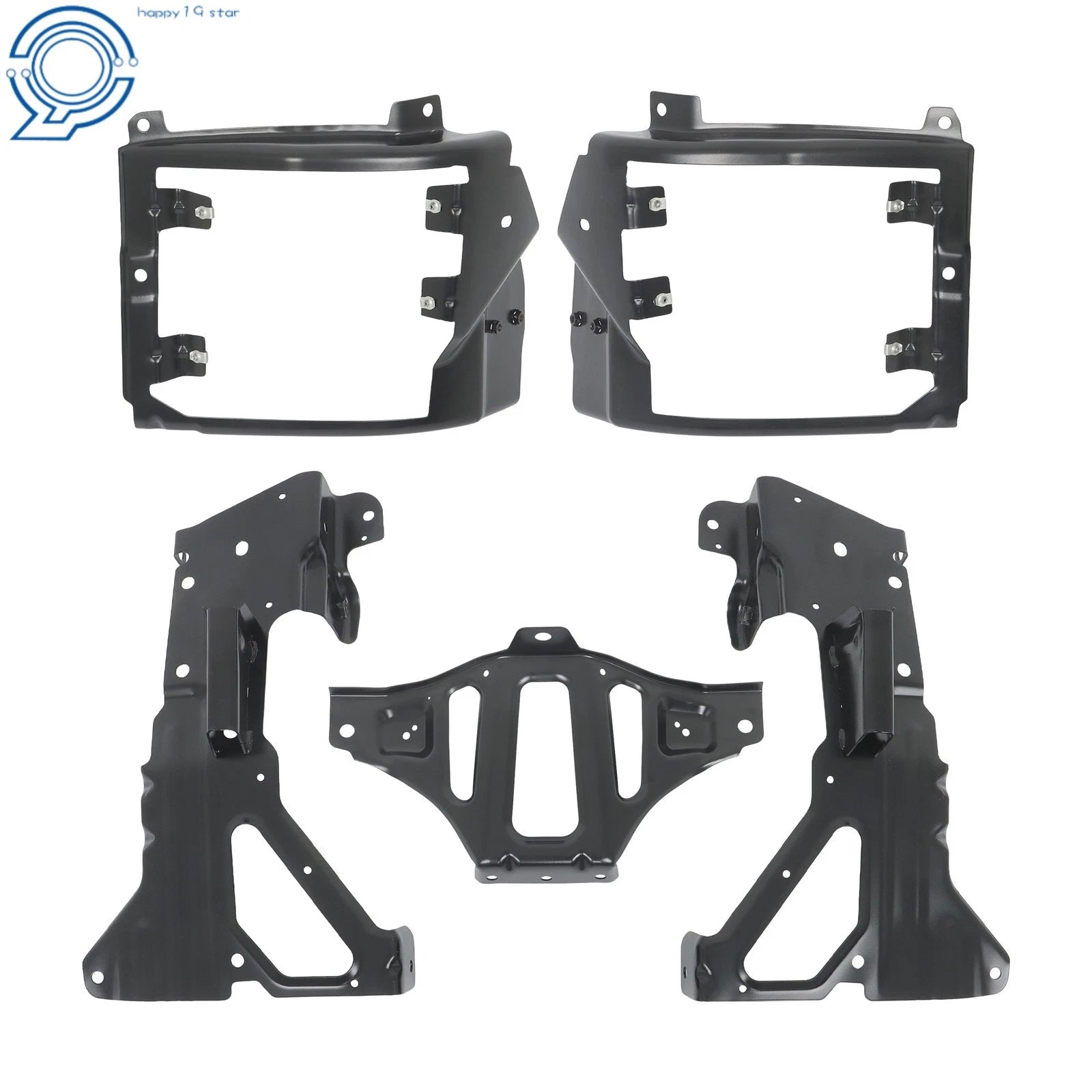 Front Bumper Support & Mount Bracket Set for Chevrolet Silverado 1500 (2016–2018)