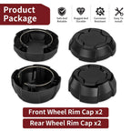 Set of 4 Matte Rim Caps for Polaris Ranger Crew SP 570 (2022–2025)