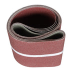 Set of 6 Sanding Belts for Belt Sander (60-400 Grit)