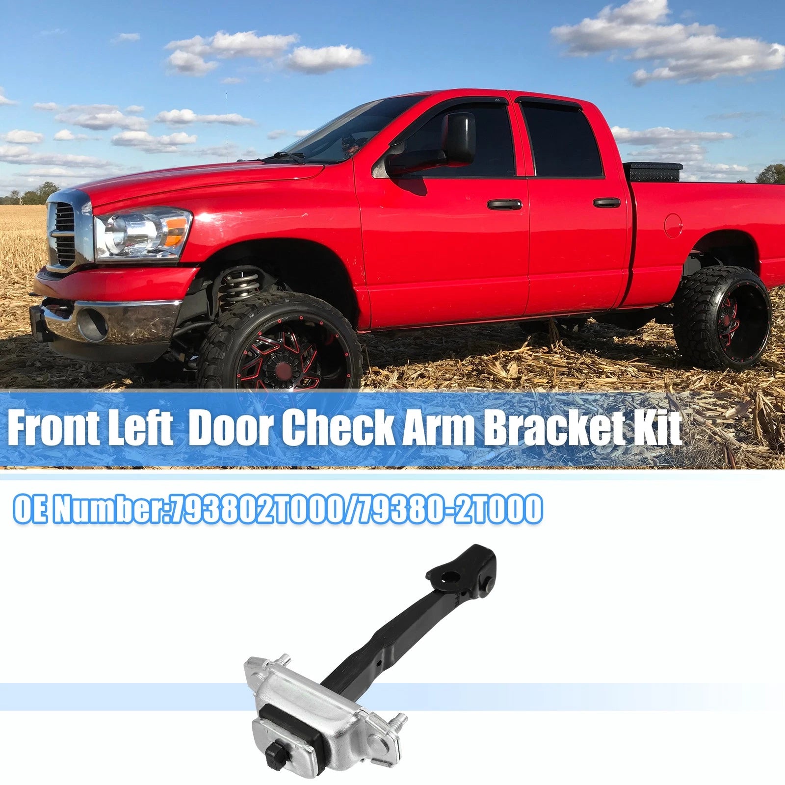 Front Left Door Hinge Check Arm Stop Strap for Kia Optima (2011–2016) No.793802T000