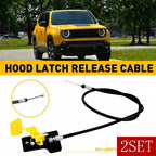 Set of 2 Hood Latch Lock Release Cables for Jeep Renegade (2015–2018)