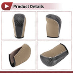 1 Pc Gear Shift Knob Cover for Subaru Forester (2006–2012) Beige Faux Leather