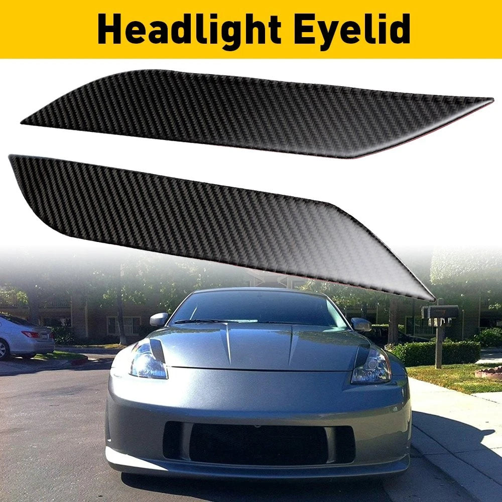 Carbon Fiber Headlight Eyelids for Nissan 350Z (2003–2009) EOJ