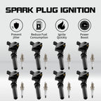 8X Ignition Coil Pack & 8X Spark Plug for Ford F-150 V8 (1997–2008) DG508 SP479