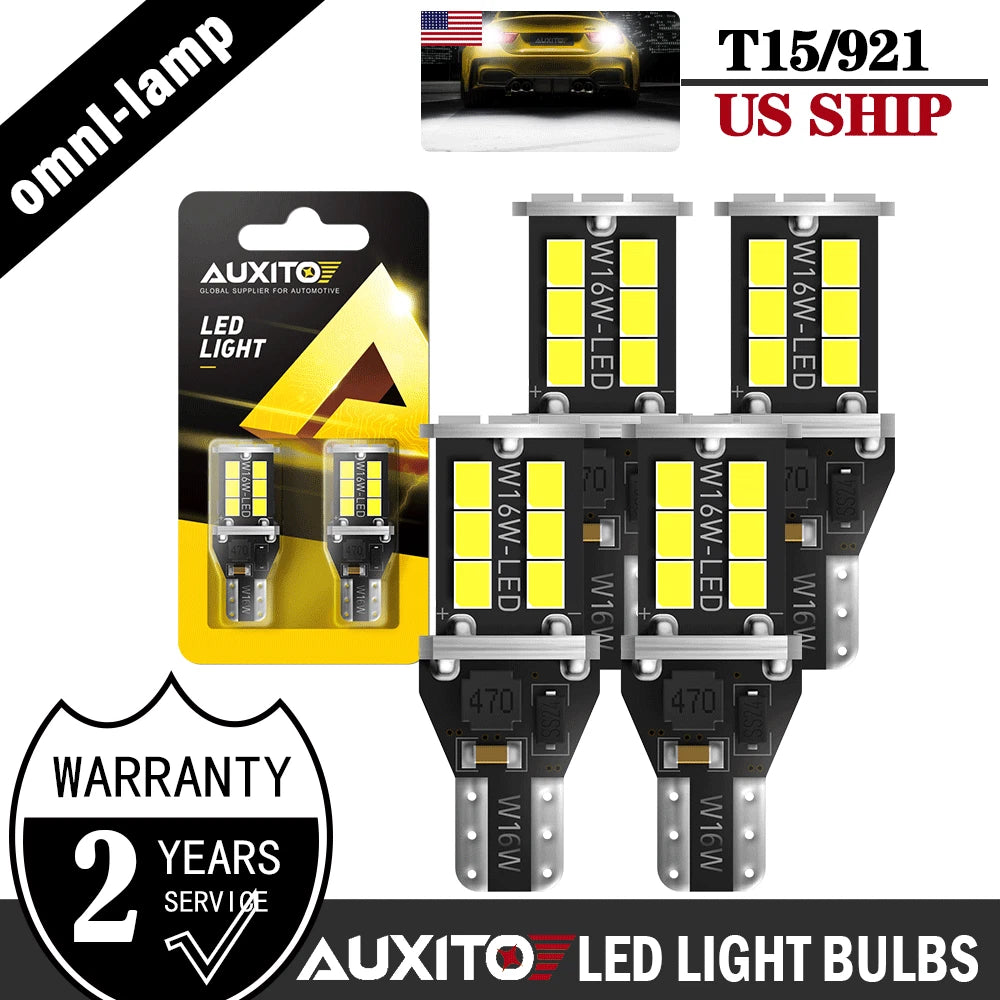 Set of 4 LED Reverse Back Up Light Bulbs for Various Models