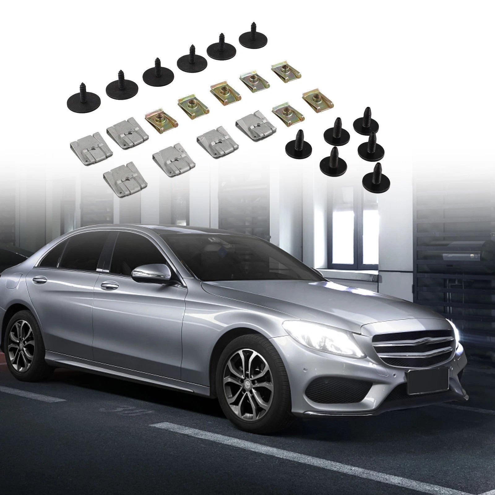 Engine Undertray Fastener Clip Screw for Mercedes-Benz C-Class (2001–2014)