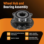 2X Front Wheel Bearing Hub Assembly for Dodge Dart (2013–2016) HA590473 WE60615