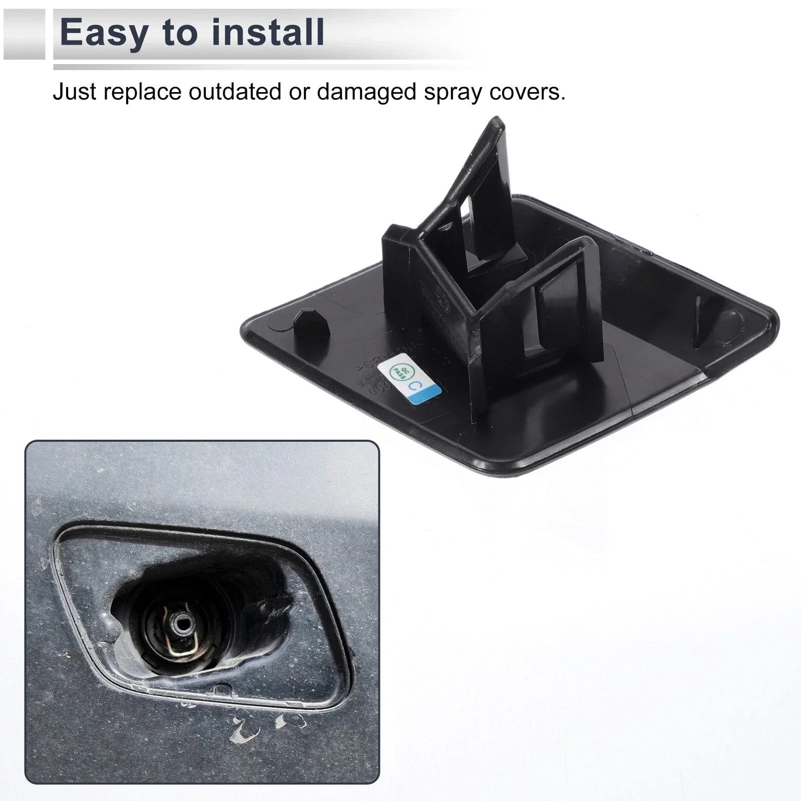 Front Right Side Bumper Headlight Washer Nozzle Cover Cap for BMW X5 Unpainted